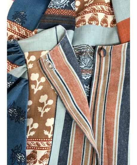 70's patchwork print dress