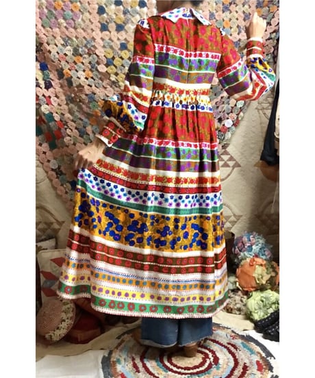 flower striped dress