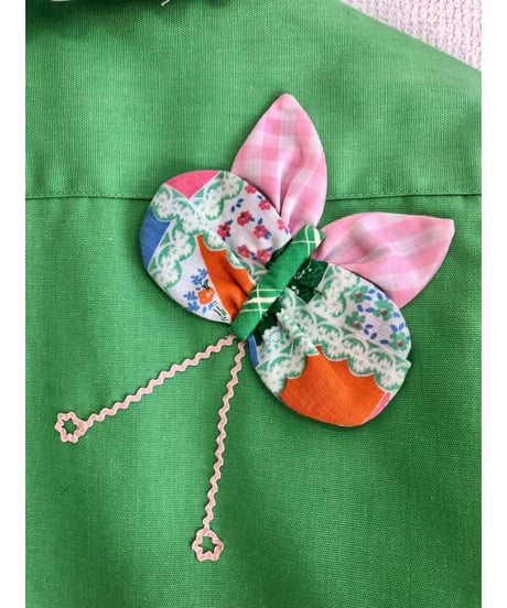 70's flower patch shirt