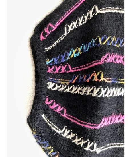 round knit vest