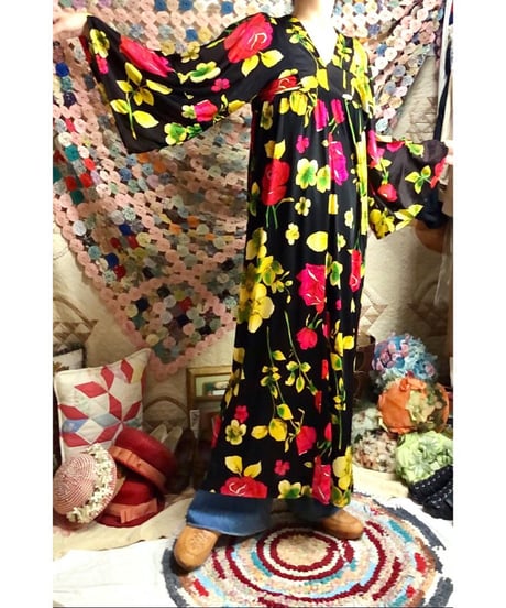 60's flower dress