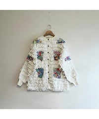 quilt patch fringe jacket