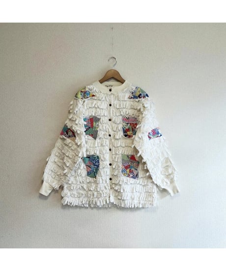 quilt patch fringe jacket