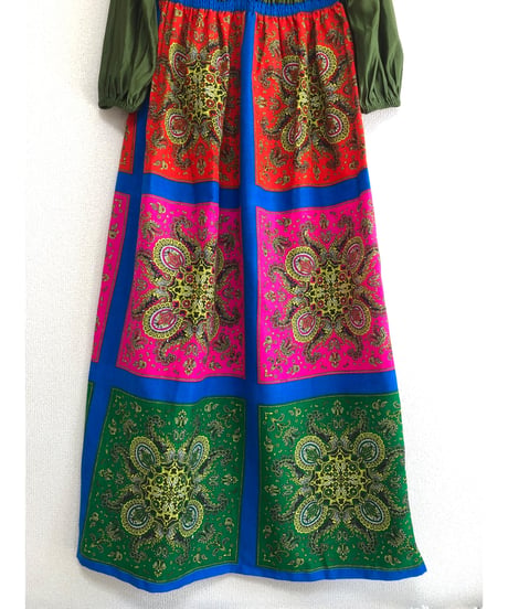 60's paisley dress