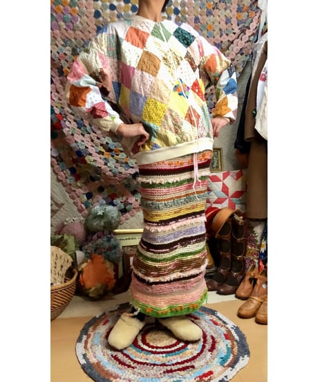 70-80s patchwork jacket