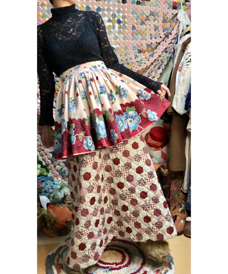 50s flower print apron