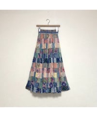 indian cotton skirt pastel