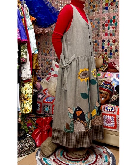 90s flower patch dress