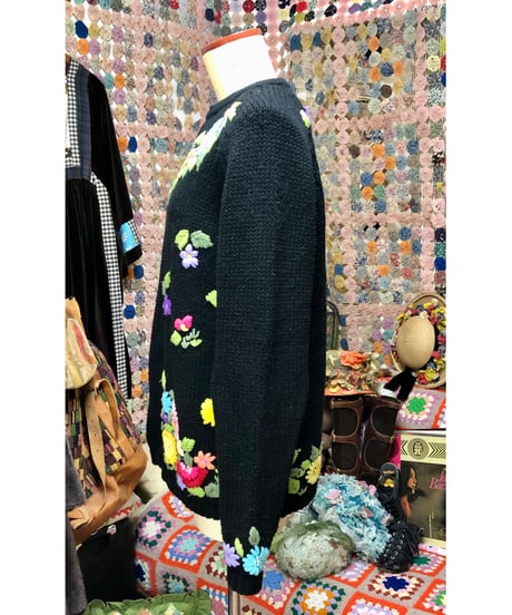 60s embroidered cardigan