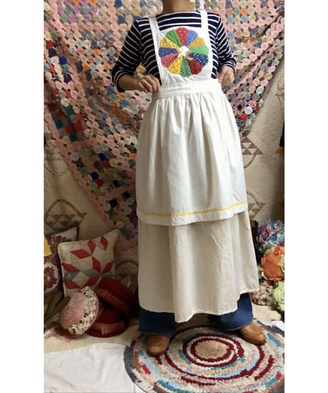 70's upcycle apron dress