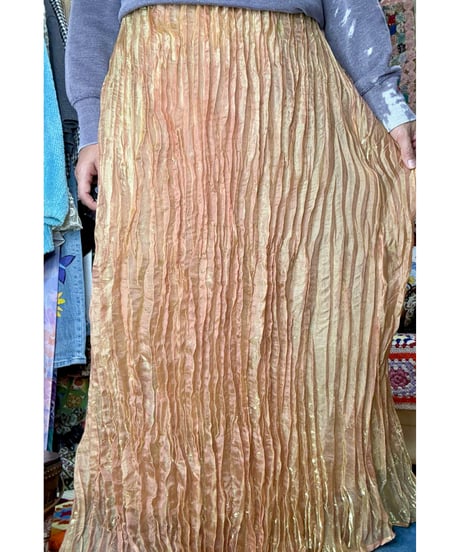 wrinkle maxi skirt