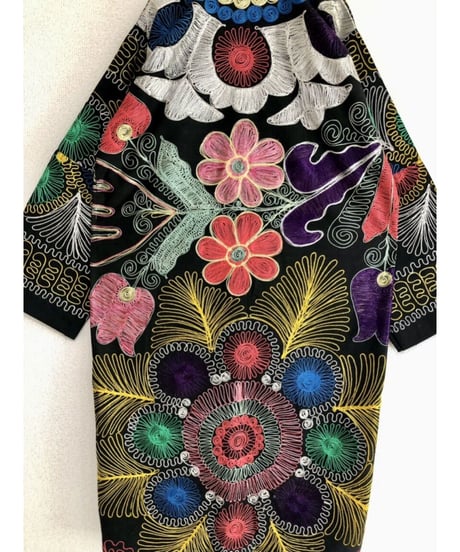 suzani embroidered robe