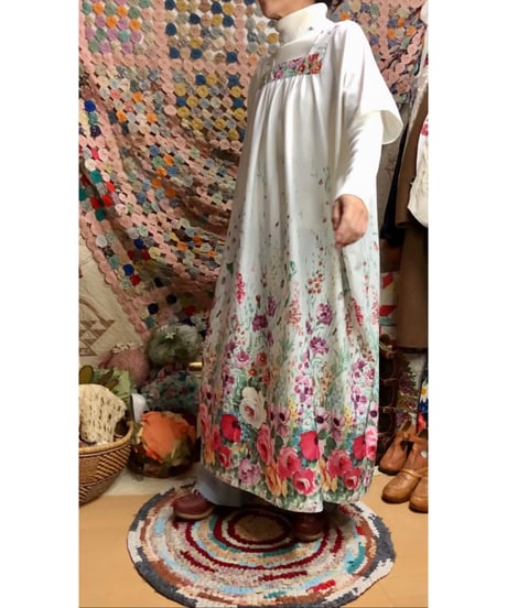 70s easy flower dress
