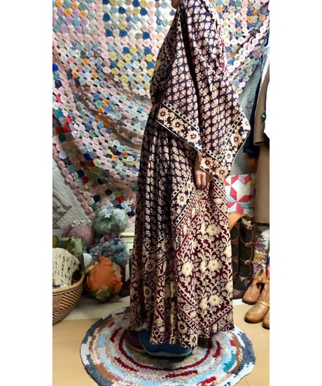 70s pakistan cotton  dress