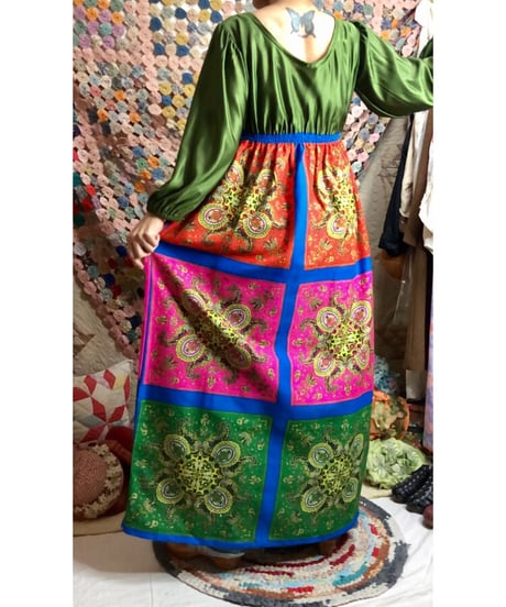 60's paisley dress