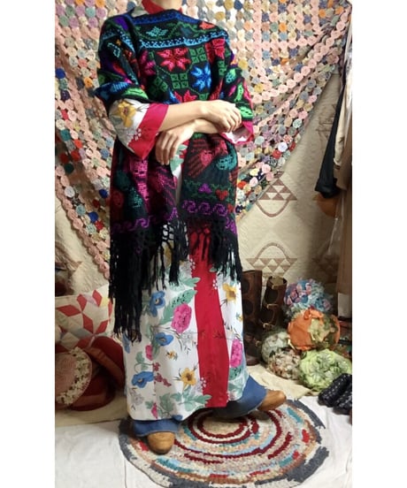 mexican peacock poncho
