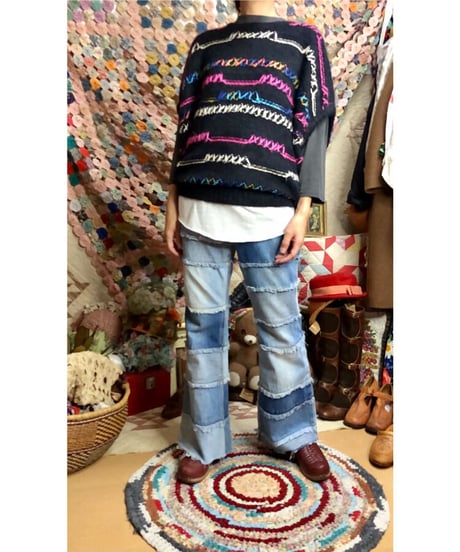 round knit vest