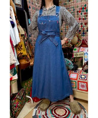light denim salopette skirt