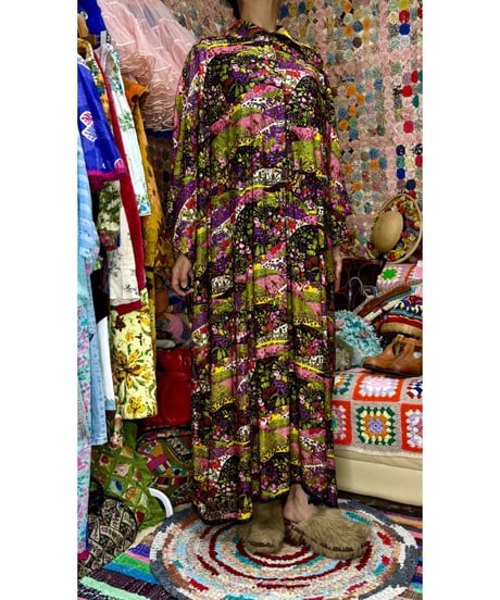 60s botanical dress