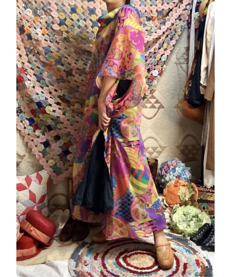 60's Joseph magnin psychedelic one-piece