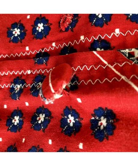 handkerchief patchwork print robe