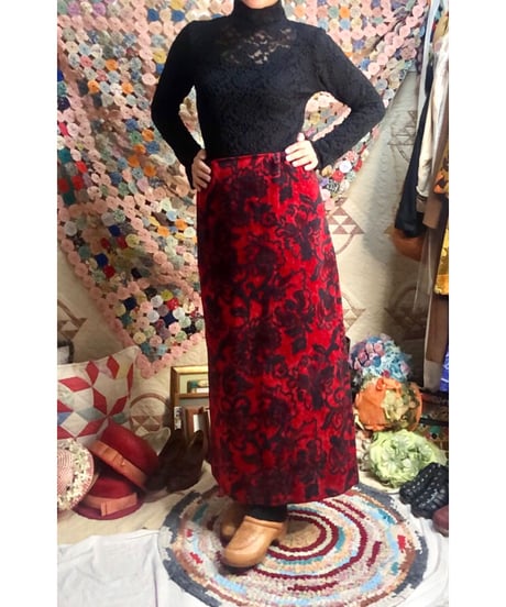 60-70's tapestry skirt