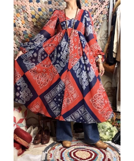 1970's bandanna one-piece ①