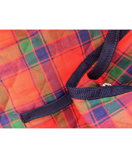 60s quilting plaid wrap skirt