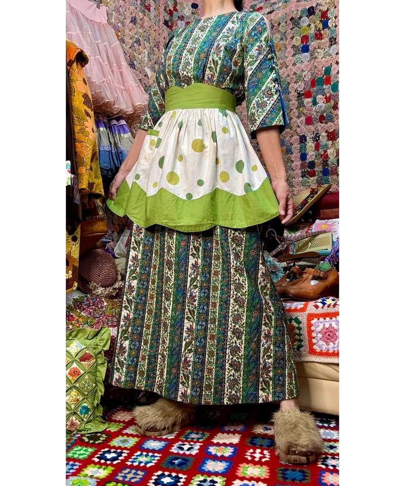 1970s ビンテージ ハワイアン ドレス Ke Ano ヴィンテージ 60年代 70年代 シアーズ ハワイアンドレス 1960年代 1970