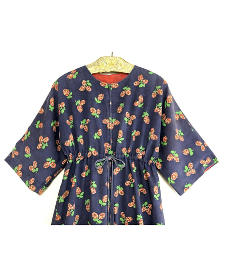 70's belly flower one-piece