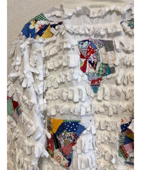 quilt patch fringe jacket