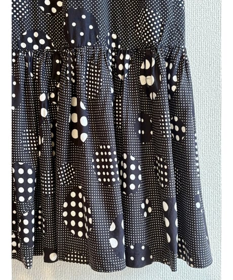 70s polka dots dress