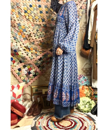 vintage indian cotton dress ③