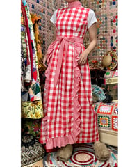 70s gingham dress