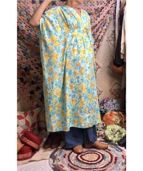 flower kaftan one-piece