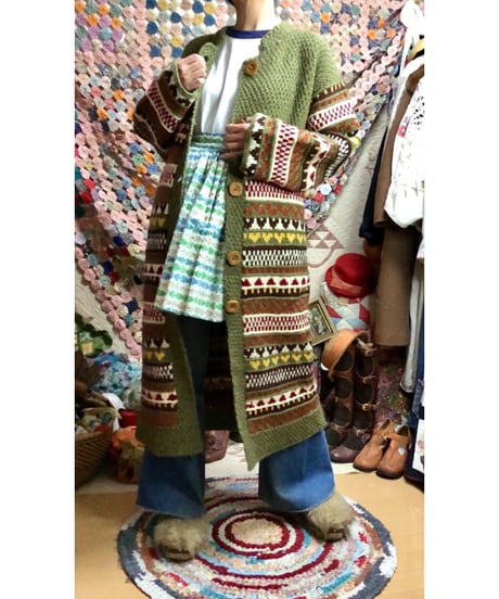 hand knit dress coat