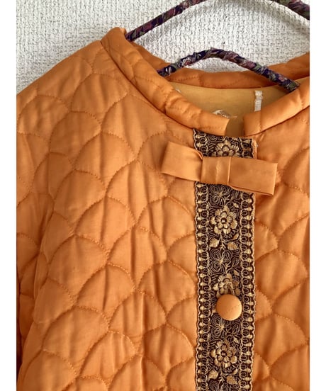 60's quilted robe