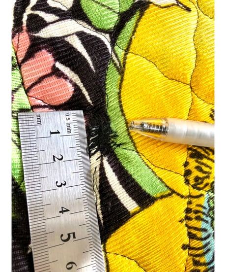 60's flower quilting dress