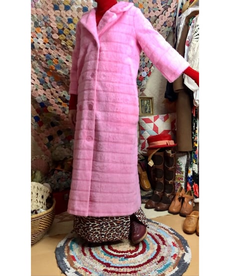 70s fleece fur coat