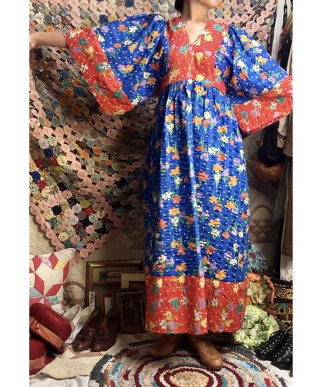 1970's flower one-piece
