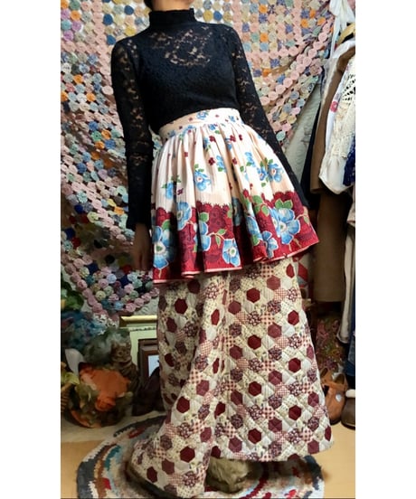 50s flower print apron
