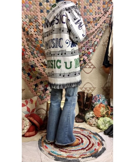 music tapestry fringe jacket