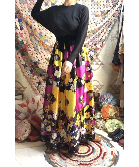 60s psychedelic flower dress