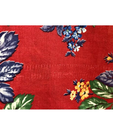 70's flower cotton dress