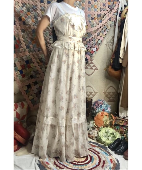 70's candi jones maxi one-piece
