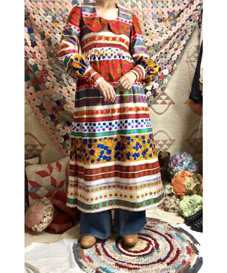 flower striped dress