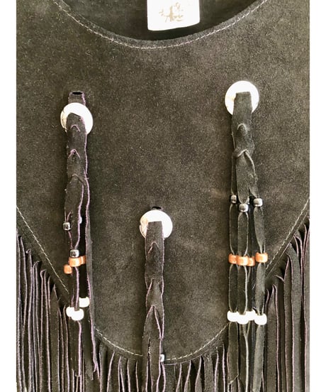 leather fringe collar