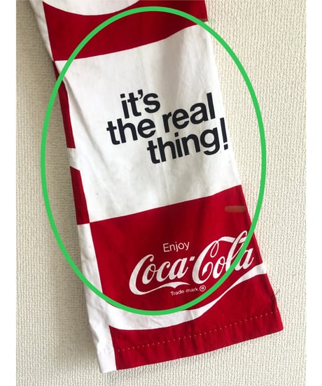 70s coca-cola print cotton pants