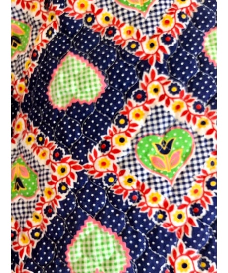 70s heart motif quietd skirt