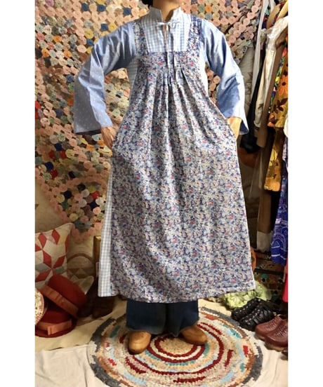 flower plaid dress